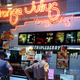 Federal Food Court marshals seize two hot dogs and two Piña Colada Juliuses as evidence from an Orange Julius in Garden City, NY's Roosevelt Field Mall.